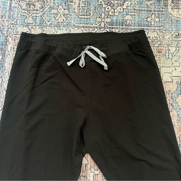 Figs Livingston Scrub Pants Size XXL Tall High Waist Core Black Medical Uniform - Picture 8 of 15